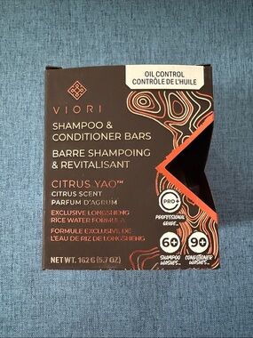 Viori Professional Grade Non-Toxic Oil Control Shampoo & Conditioner Bars